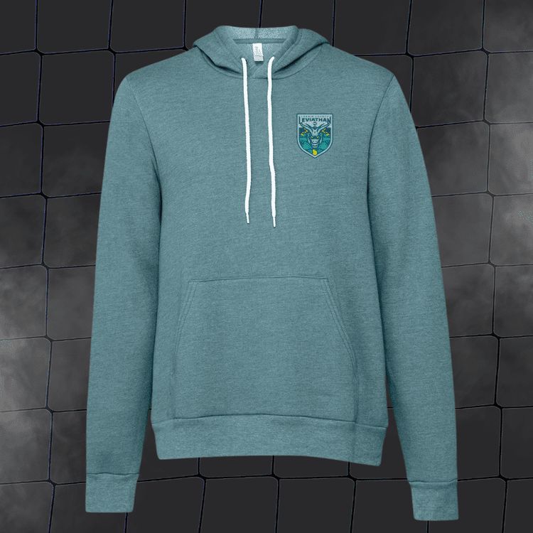 Blue Hoodie with Small Logo