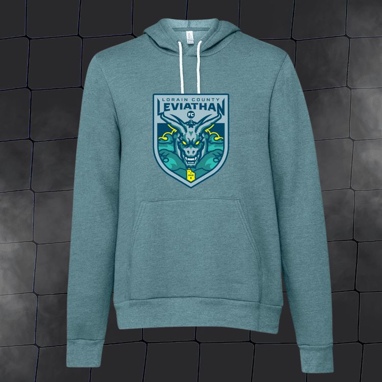 Blue Hoodie with Big Logo