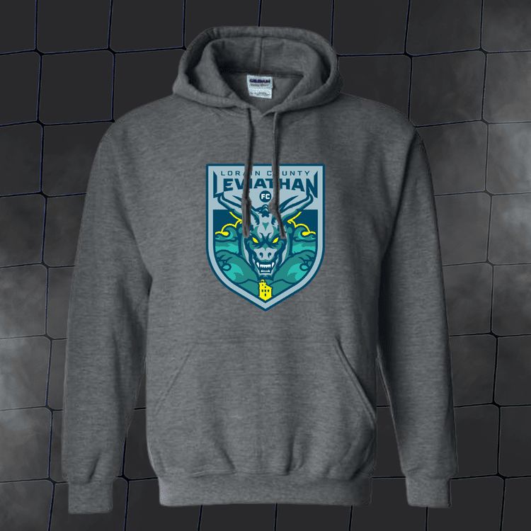 Grey Hoodie with Big Logo